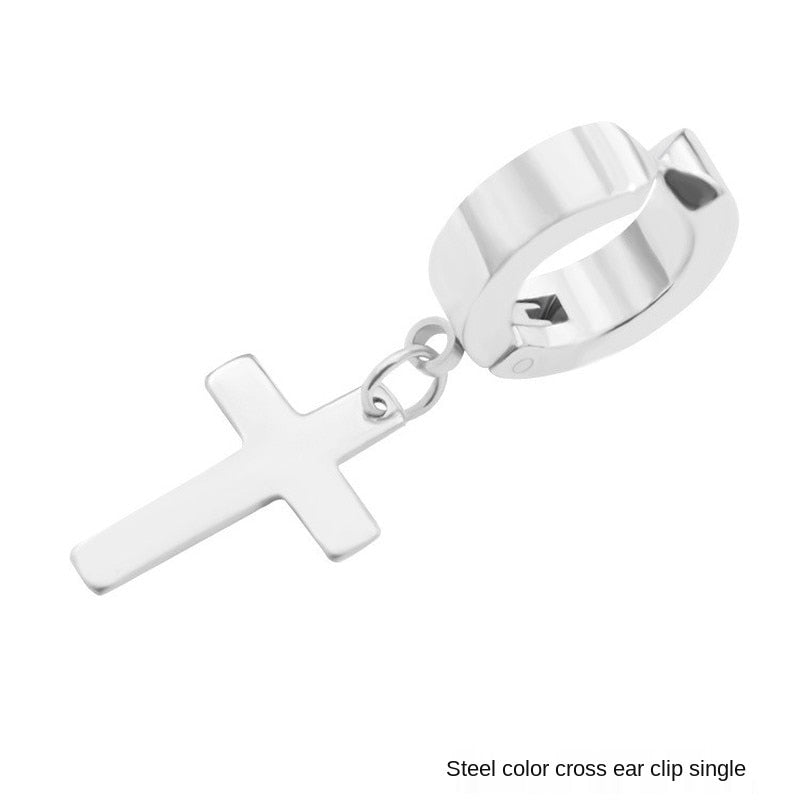 Metal Cross Earrings