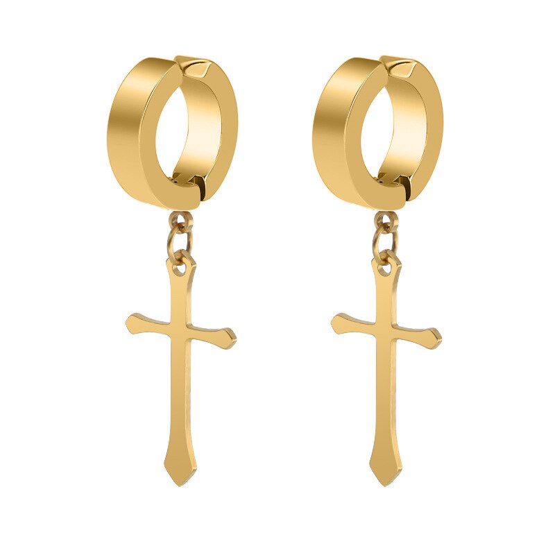 Metal Cross Earrings