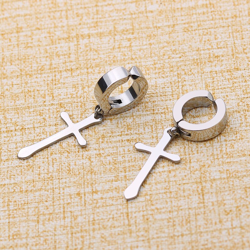 Metal Cross Earrings