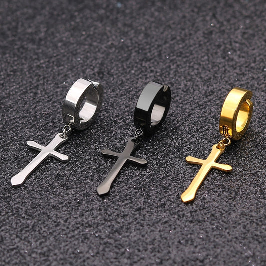 Metal Cross Earrings